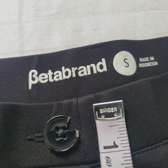 Betabrand Size S Black Flare Leg Dress Pants Stretch Work Travel Comfort - Picture 5 of 8